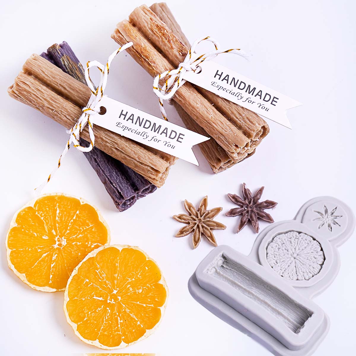 Candle Making Gel Wax - Creative Cinnamon Star Anise Lemon Slice