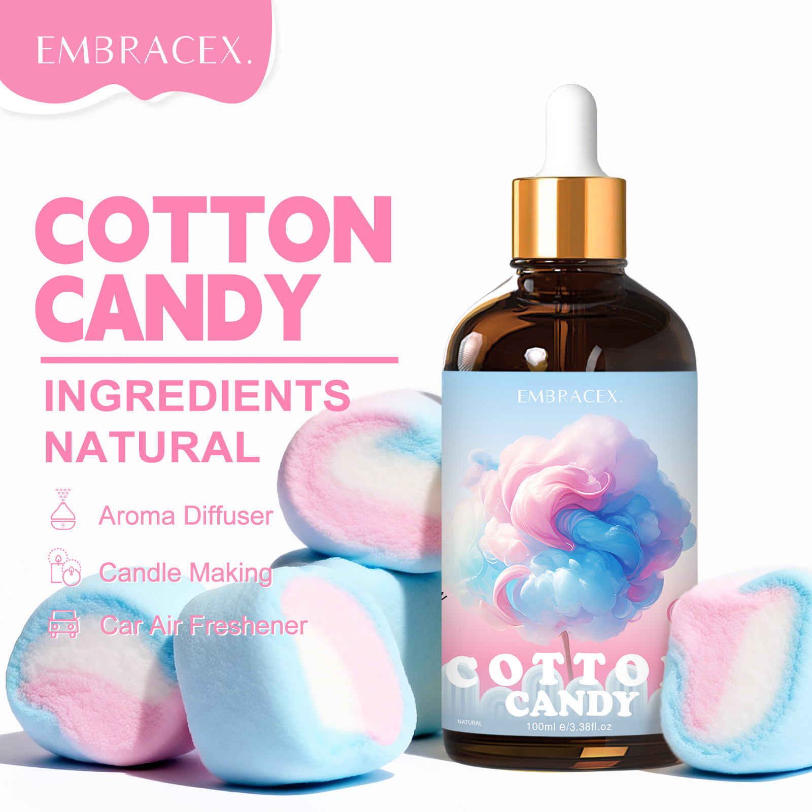 100ml Cotton Candy Essential O - مراجعة Candle Making Essential Oil وسعره
