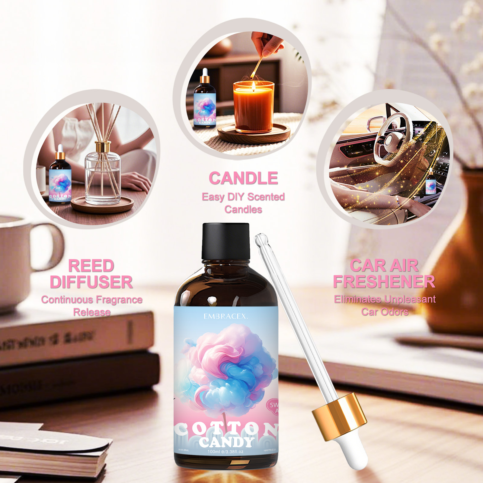 100ml Cotton Candy Essential O - مراجعة Candle Making Essential Oil وسعره