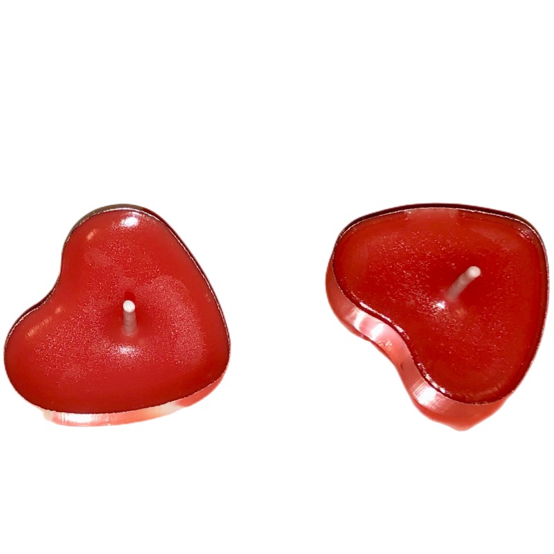 100 Sets Heart shaped Empty Al - مراجعة Candle Making Video وسعره