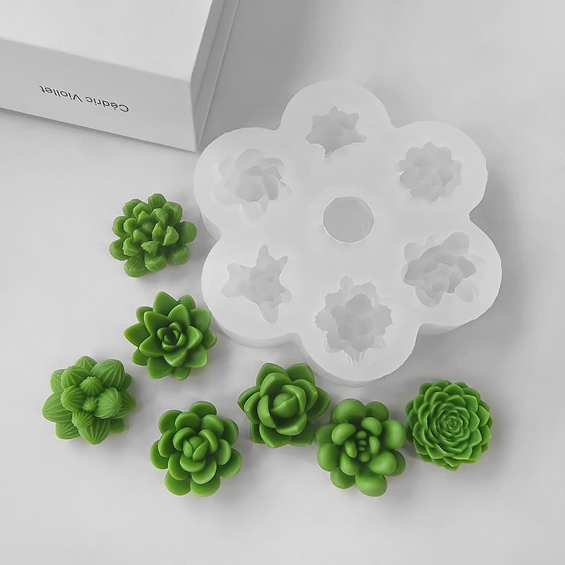 7 In1 Succulent Cactus Silicon - مراجعة Candle Making Gel Wax وسعره