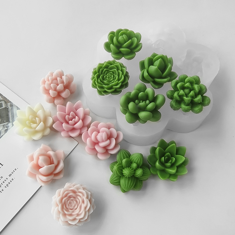 7 In1 Succulent Cactus Silicon - مراجعة Candle Making Gel Wax وسعره