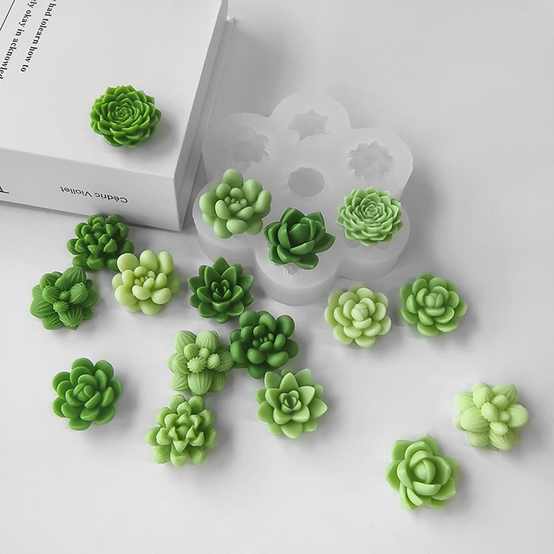 7 In1 Succulent Cactus Silicon - مراجعة Candle Making Gel Wax وسعره