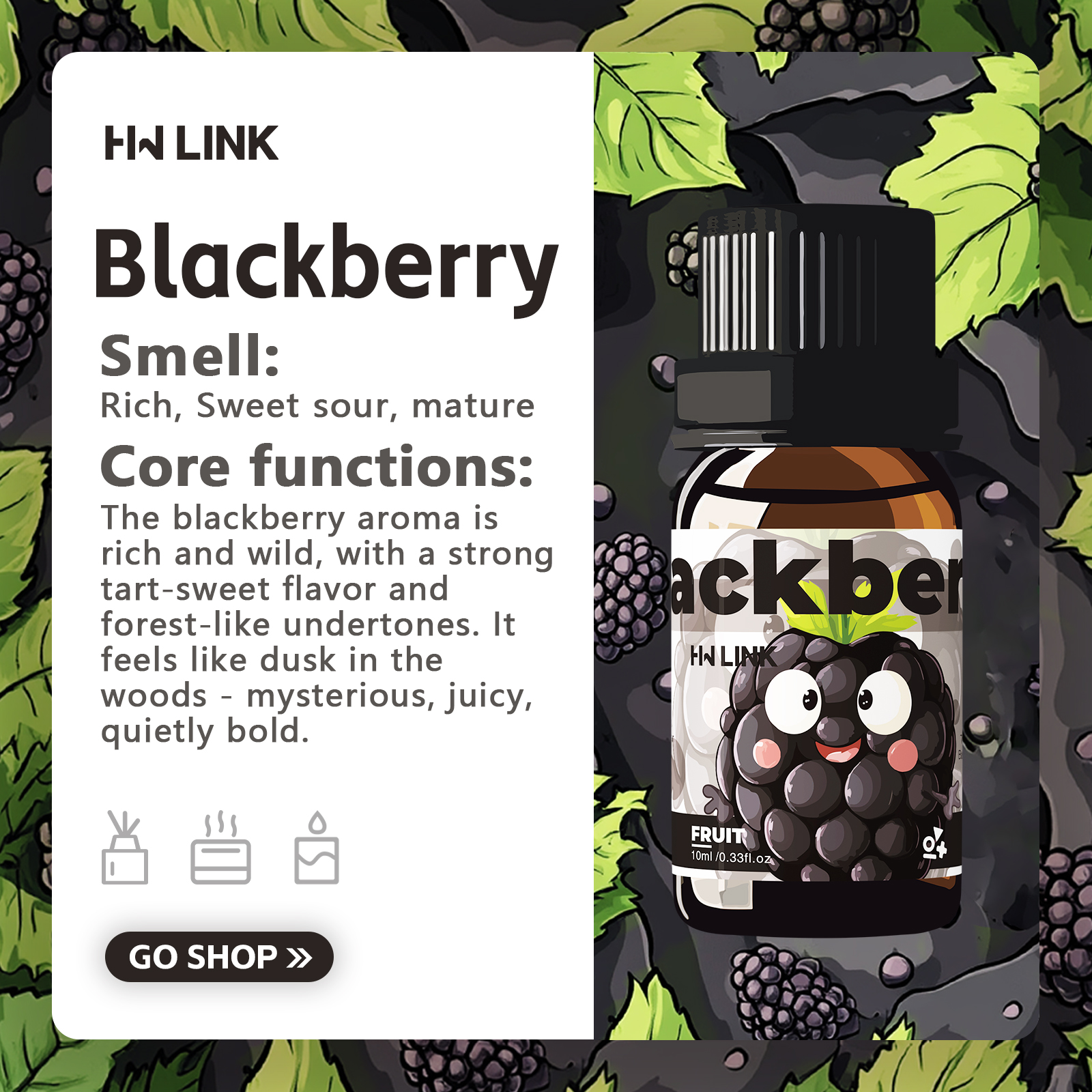 Blackberry Essential Oil  10ml - مراجعة Candle Making Essential Oil وسعره