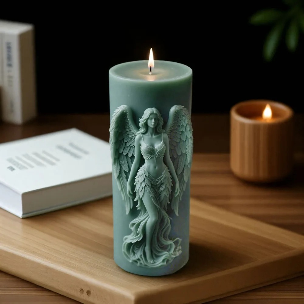 Wings Goddess Scented Silicone - مراجعة Candle Making Video وسعره