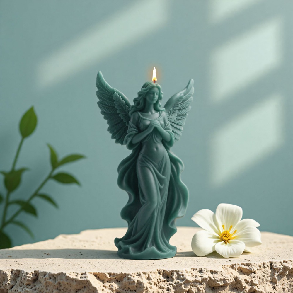 Wings Goddess Scented Silicone - مراجعة Candle Making Video وسعره