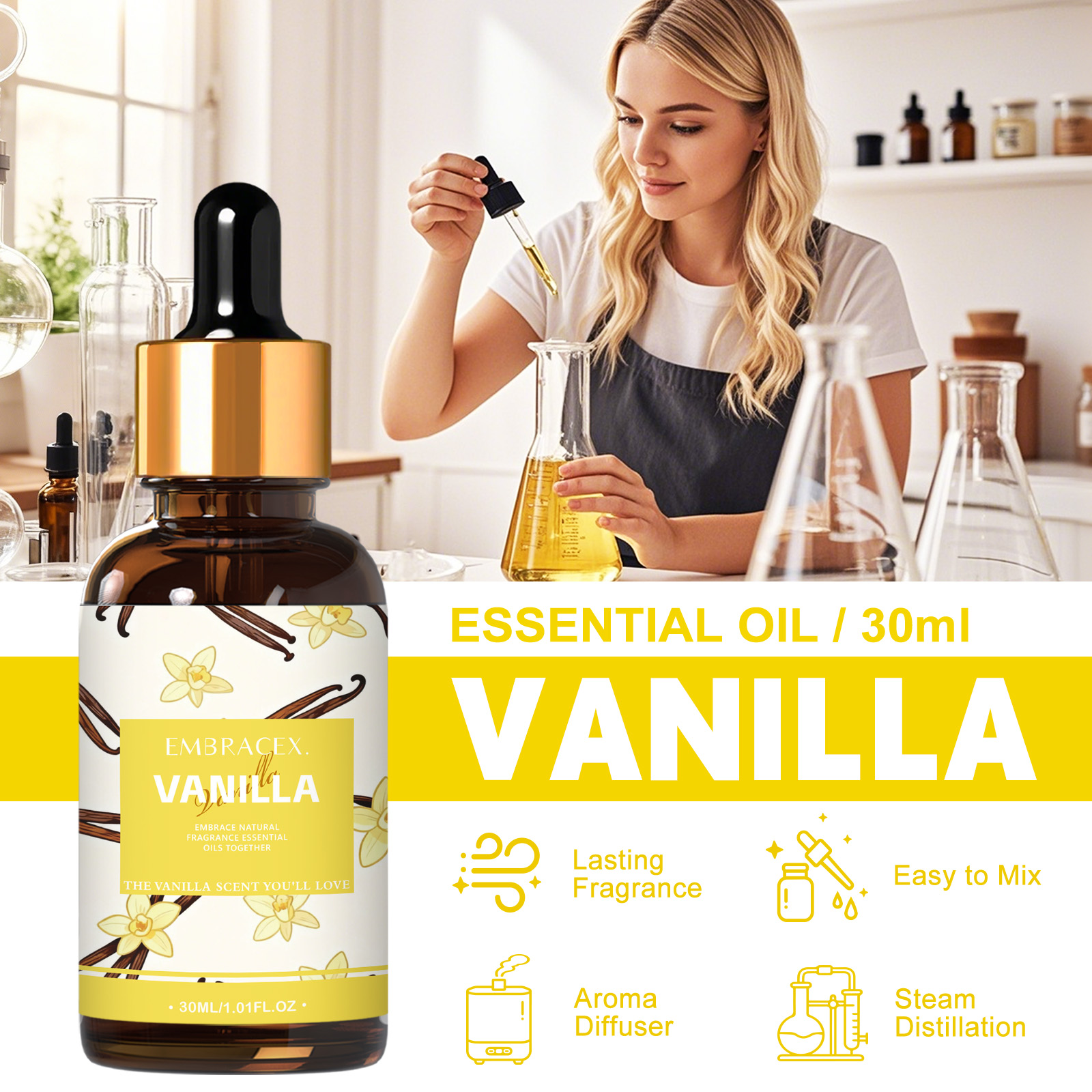 30ml Vanilla Essential Oil For - مراجعة Candle Making Essential Oil وسعره