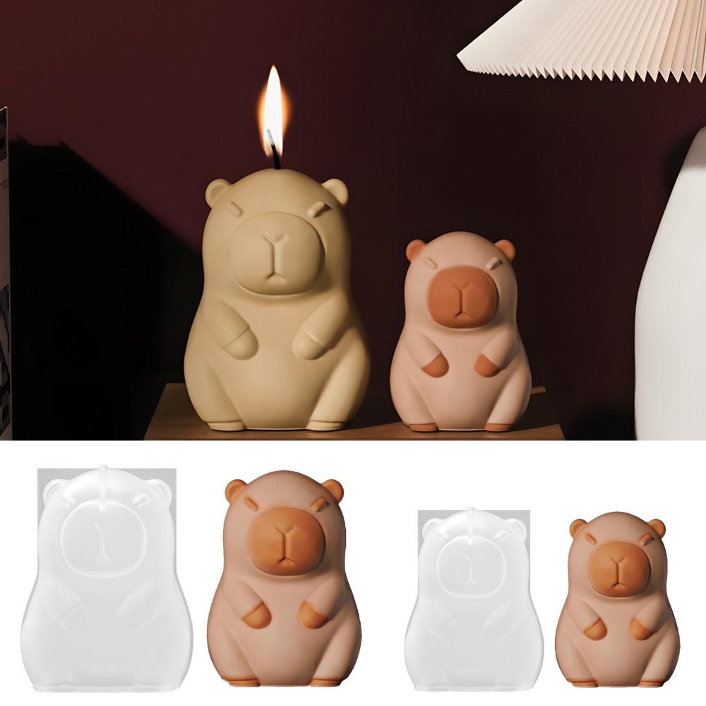 Standing Capybara Scent Candle - مراجعة Candle Making Video وسعره