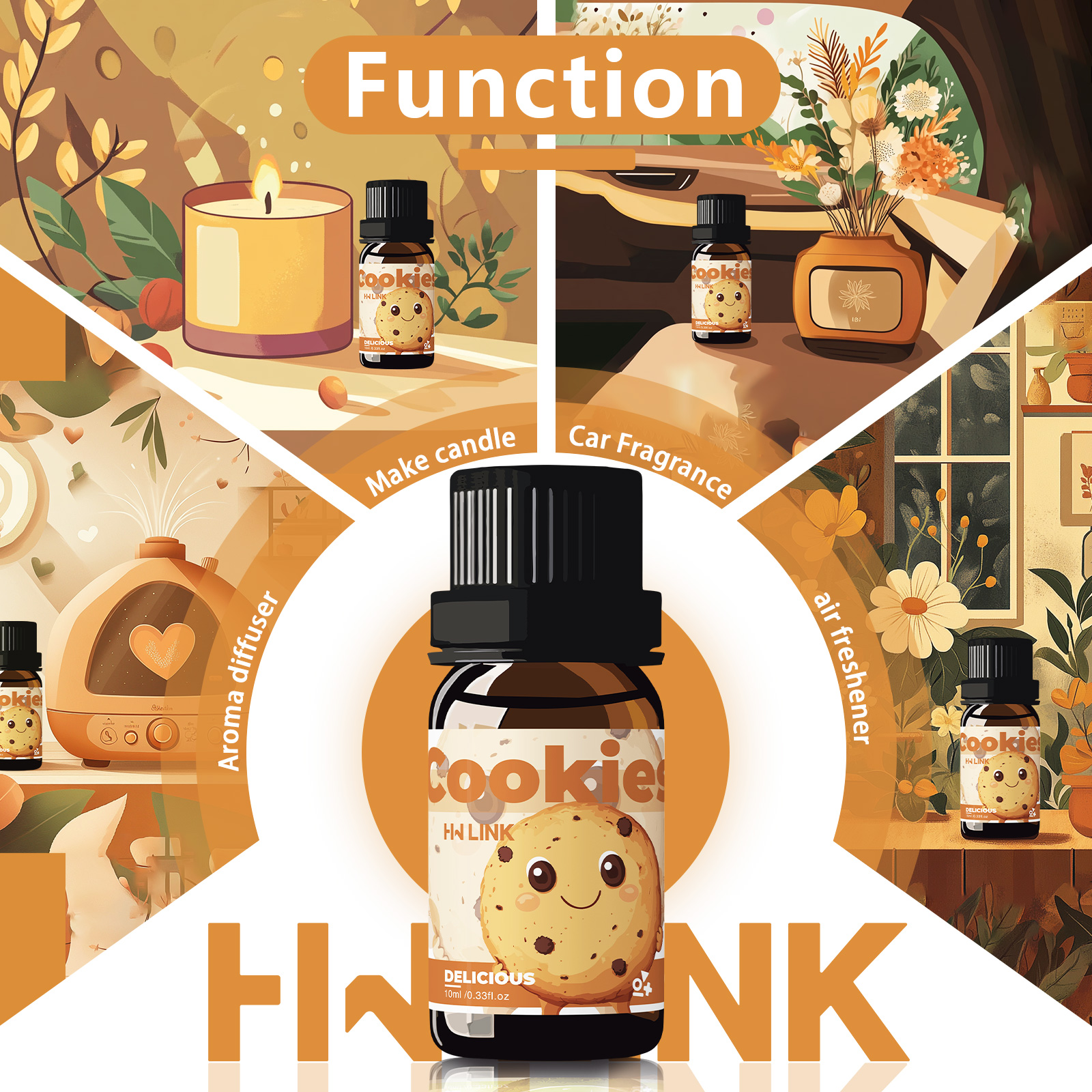 10ml Cookies Essential Oils  f - مراجعة Candle Making Essential Oil وسعره