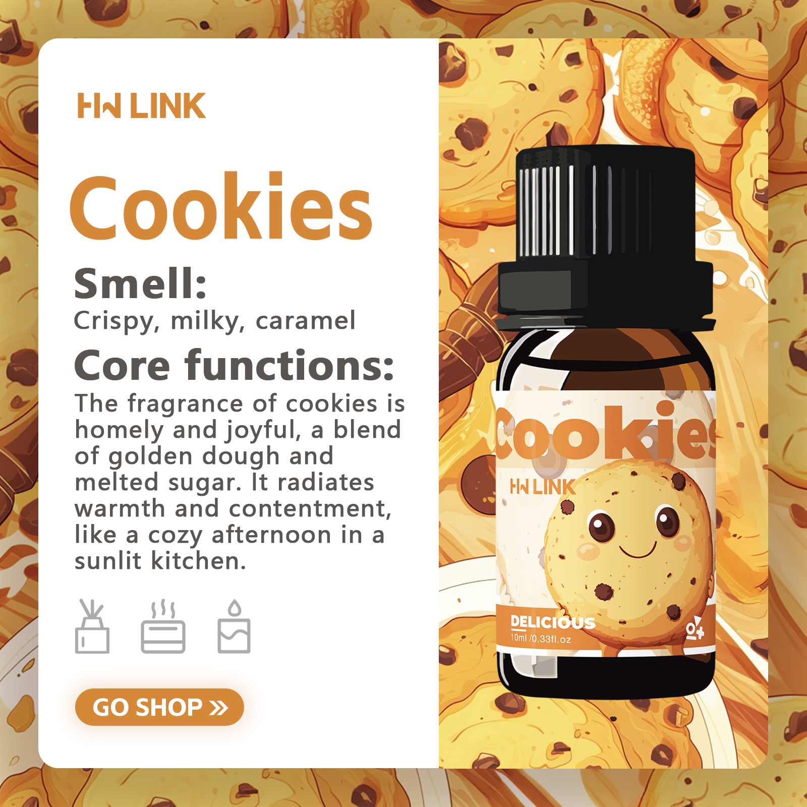 10ml Cookies Essential Oils  f - مراجعة Candle Making Essential Oil وسعره