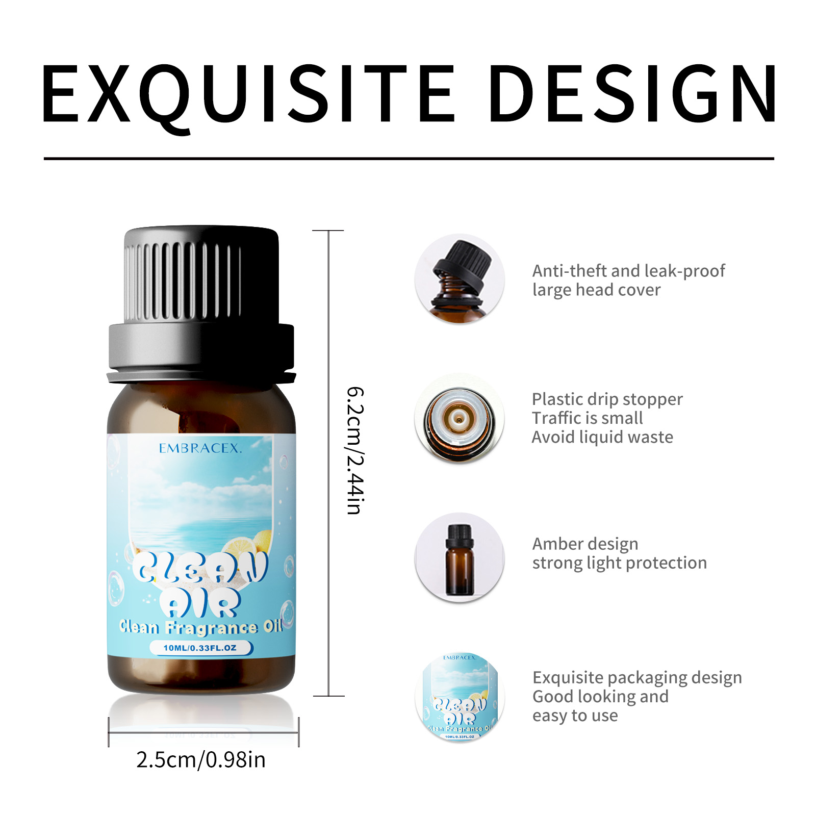 10ml Clean Air Essential Oil L - مراجعة Candle Making Essential Oil وسعره