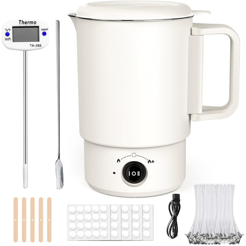 A47U Electric Wax Melting Pot  - مراجعة Candle Making Jug وسعره