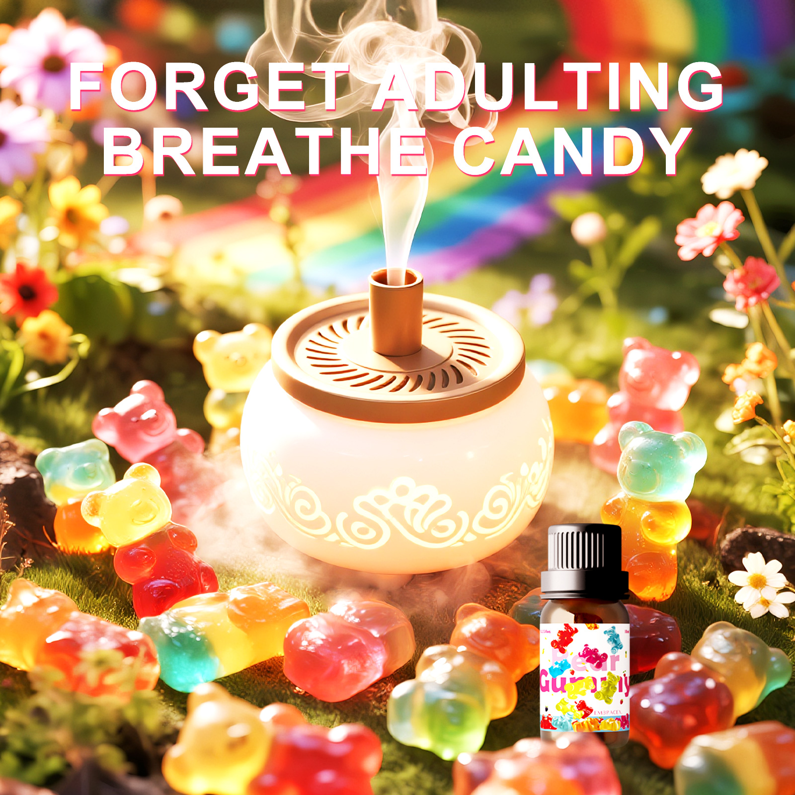10ml Gummy Bear Fragrance Oil  - مراجعة Candle Making Essential Oil وسعره
