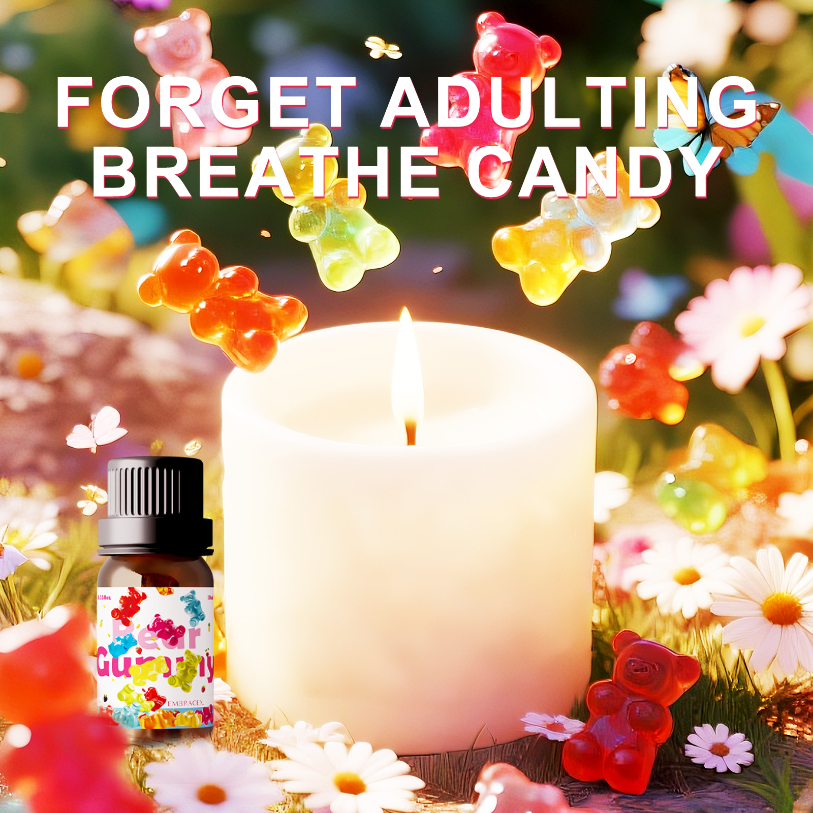 10ml Gummy Bear Fragrance Oil  - مراجعة Candle Making Essential Oil وسعره
