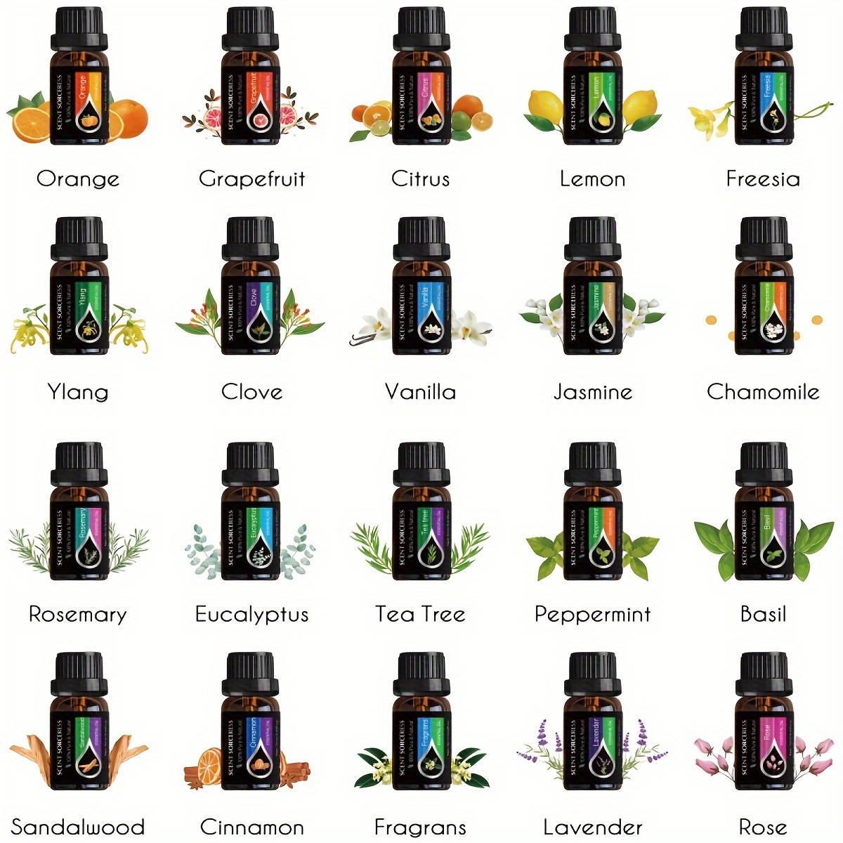 20pcs/set Essential Oil Set La - مراجعة Candle Making Essential Oil وسعره