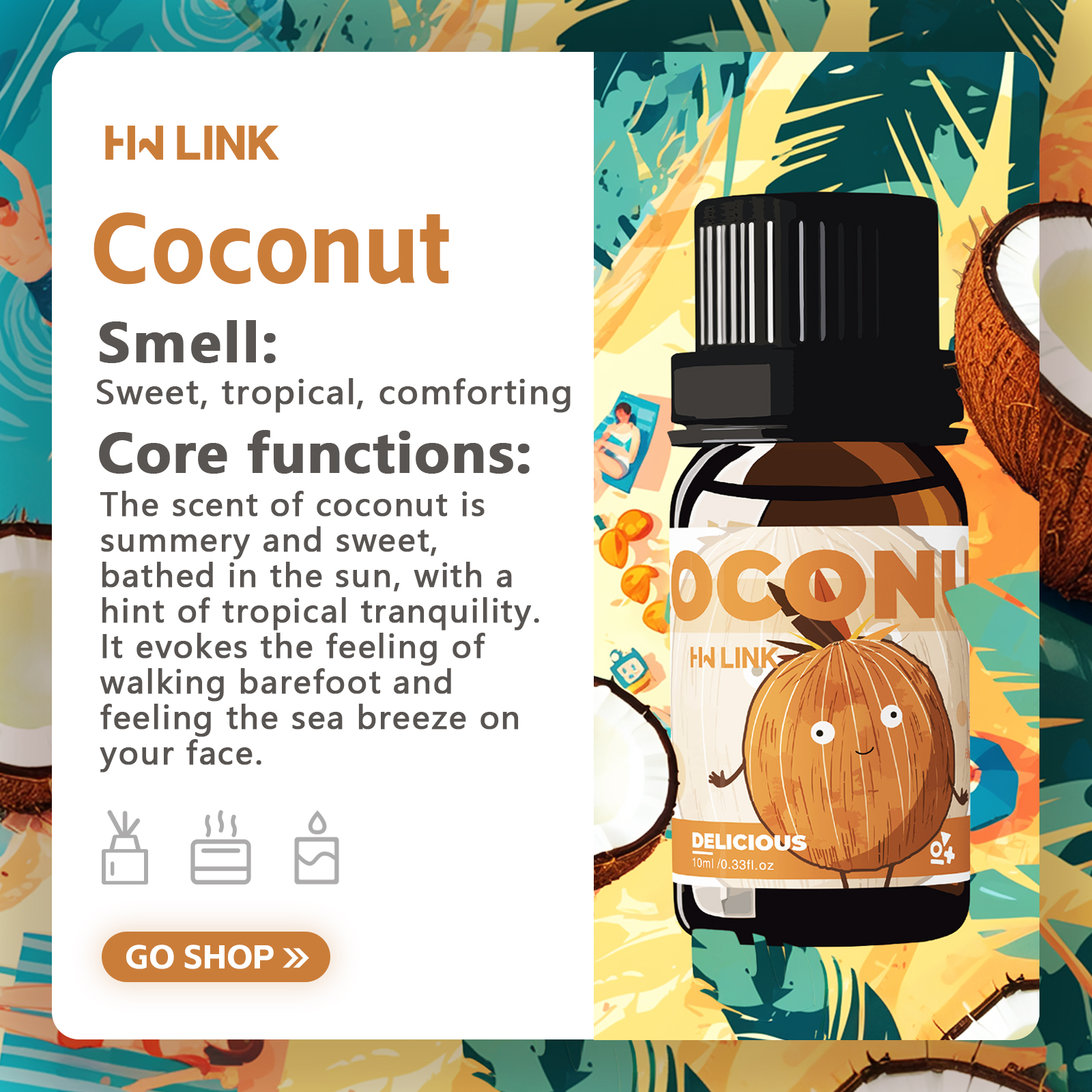 10ml Coconut Essential Oils No - مراجعة Candle Making Essential Oil وسعره
