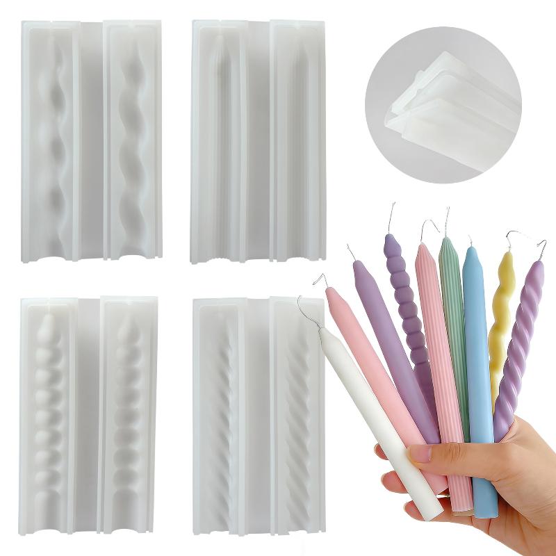 Long Spiral Silicone Candle Mo - مراجعة Candle Making Video وسعره