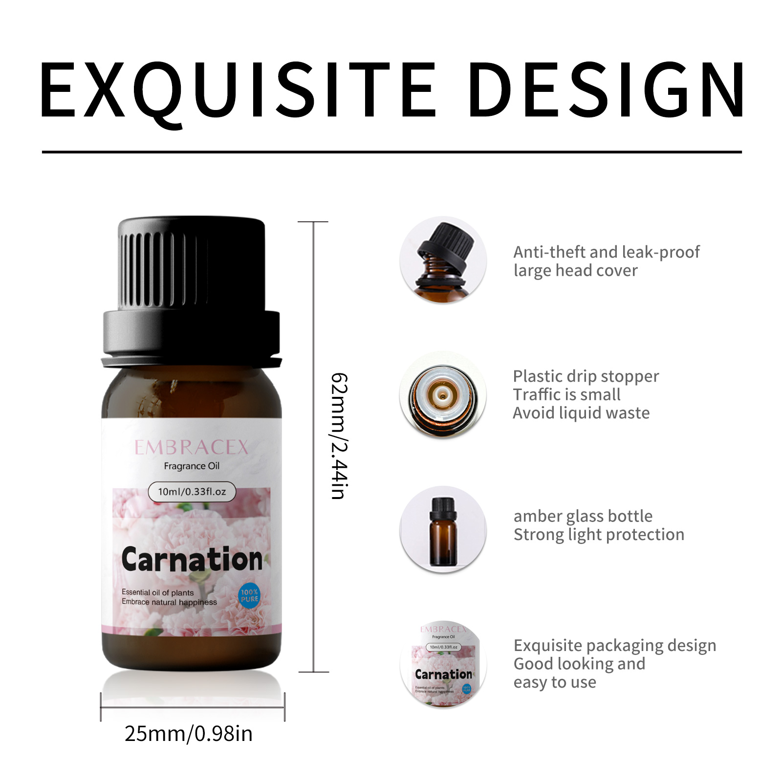10ml Carnation Essential Oil F - مراجعة Candle Making Essential Oil وسعره