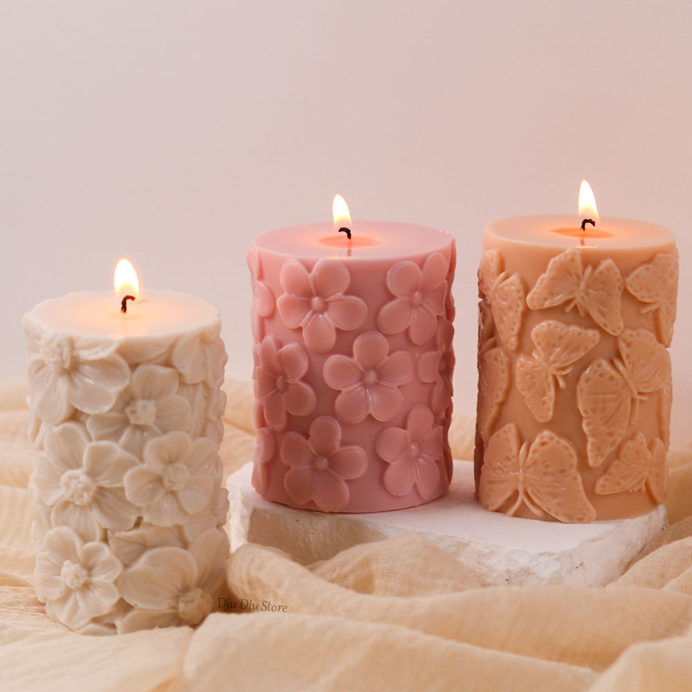 Flower Butterfly Columnar Sili - مراجعة Candle Making Gel Wax وسعره