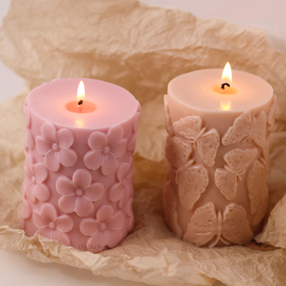 Flower Butterfly Columnar Sili - مراجعة Candle Making Gel Wax وسعره