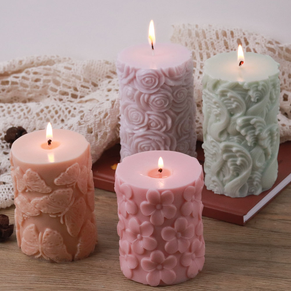 Flower Butterfly Columnar Sili - مراجعة Candle Making Gel Wax وسعره