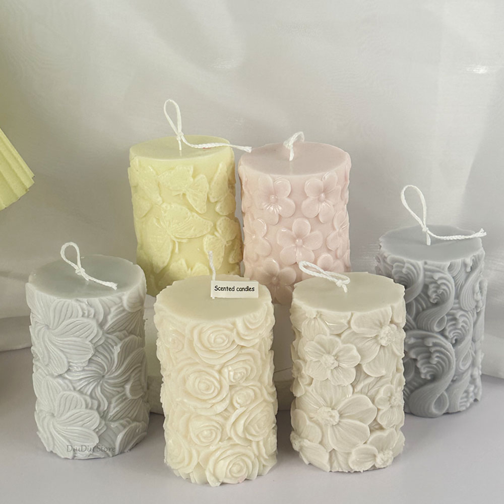 Flower Butterfly Columnar Sili - مراجعة Candle Making Gel Wax وسعره