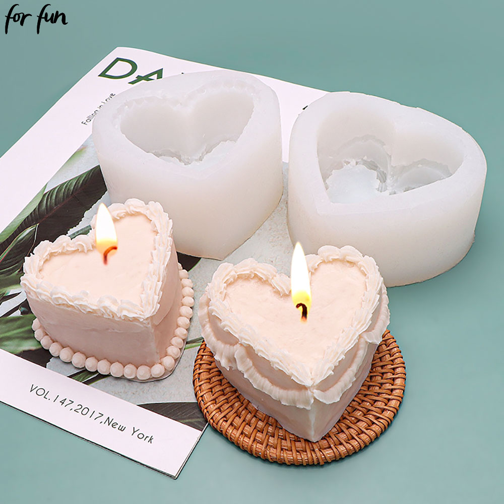For Fun Heart Cake Shaped Cand - مراجعة Candle Making Gel Wax وسعره