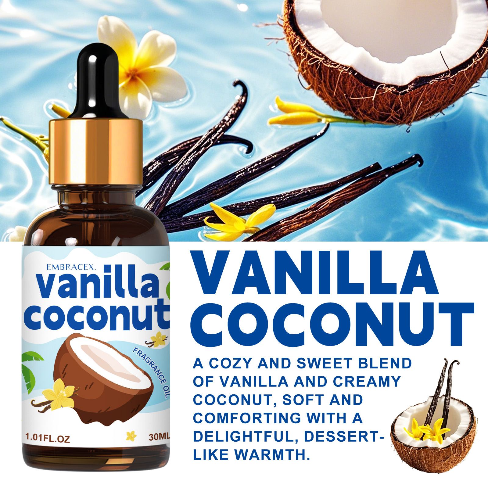 30ml Vanilla Coconut Essential - مراجعة Candle Making Essential Oil وسعره