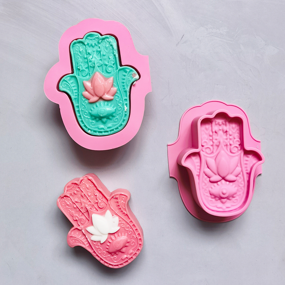 2/4pcs Silicone Soap Molds DIY - مراجعة Candle Making Video وسعره