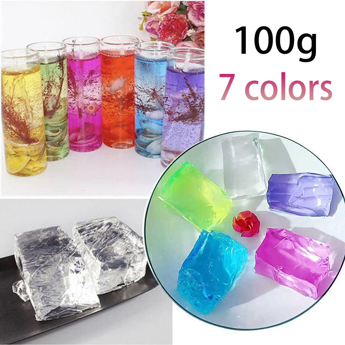 100G 7Colors Jelly Wax DIY Han - مراجعة Candle Making Fragrances وسعره