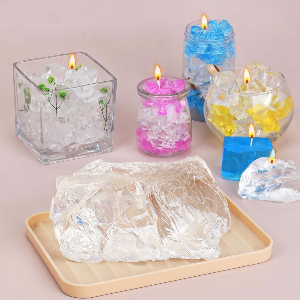 100G Blue Clear Wax for Candle - مراجعة Candle Making Gel Wax وسعره