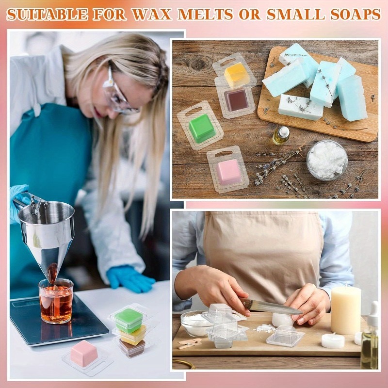 20/50pcs Clear Plastic Wax Mel - مراجعة Candle Making Video وسعره
