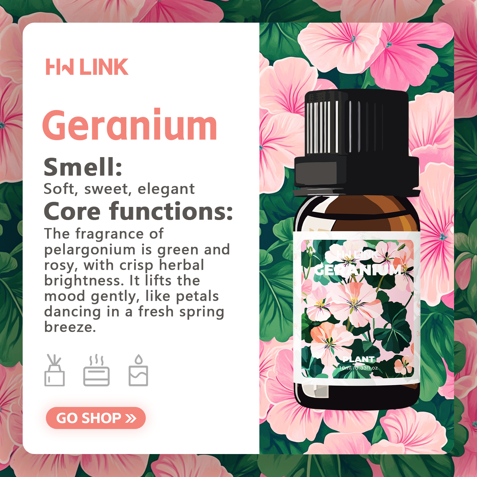 Geranium Essential Oil 10ml 10 - مراجعة Candle Making Essential Oil وسعره