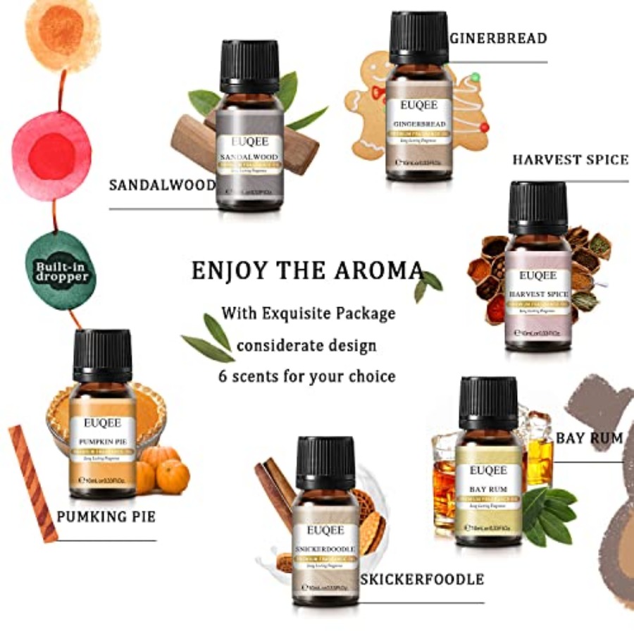 EUQEE 6PCS Spice Autumn Fragra - مراجعة Candle Making Fragrances وسعره