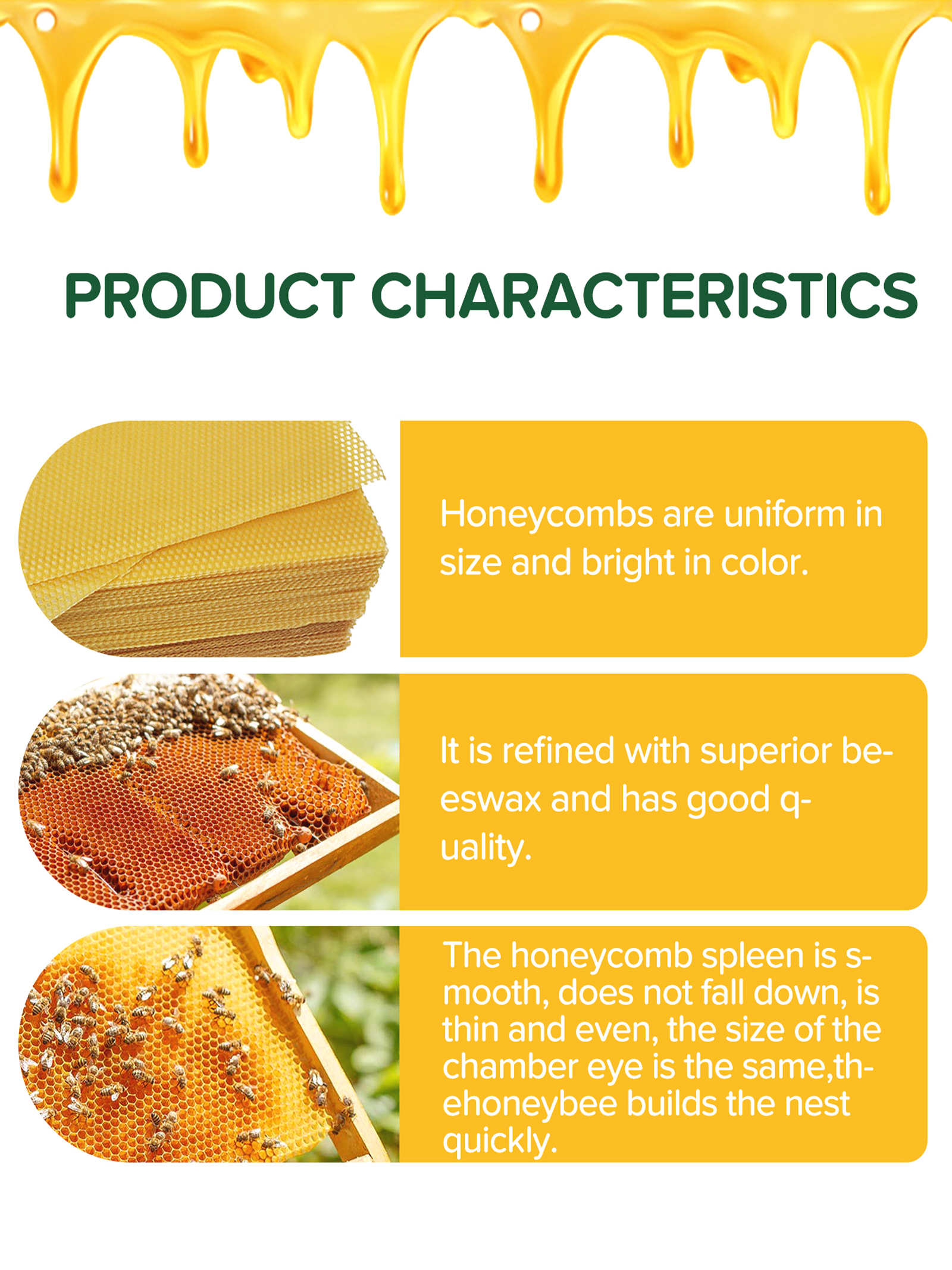 10Pcs Natural Honeycomb Bee Wa - مراجعة Candle Making Video وسعره
