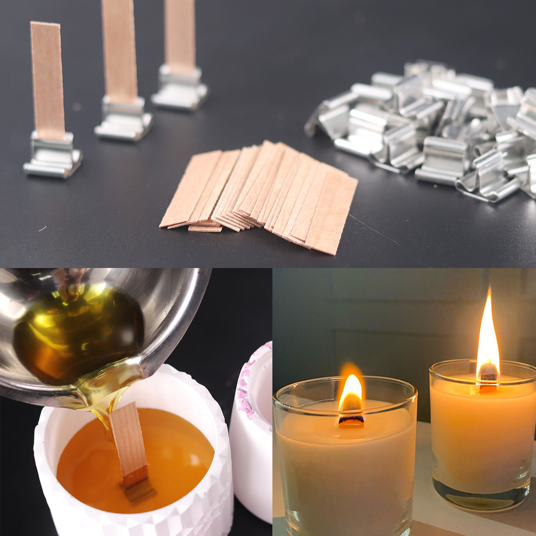 30pcs Wooden Candle Wicks Cand - مراجعة Candle Making Jug وسعره