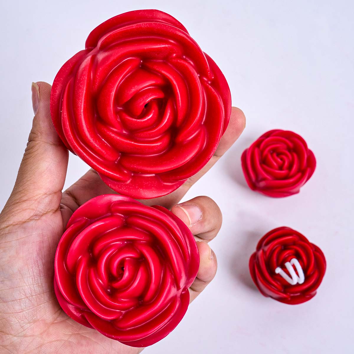 3D Flower Shape Silicone Candl - مراجعة Candle Making Gel Wax وسعره