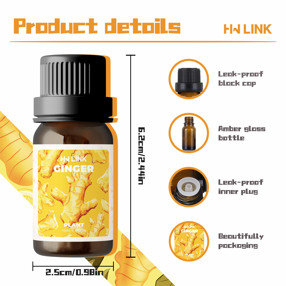 Ginger Oil 100%Pure Natural Gi - مراجعة Candle Making Essential Oil وسعره
