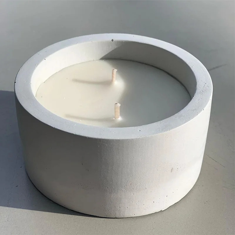 3 Sizes Round Cement Concrete  - مراجعة Candle Making Jug وسعره