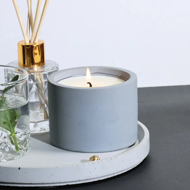 3 Sizes Round Cement Concrete  - مراجعة Candle Making Jug وسعره