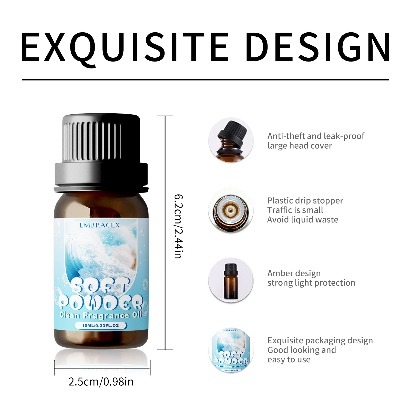 10ml Soft Powder Essential Oil - مراجعة Candle Making Essential Oil وسعره