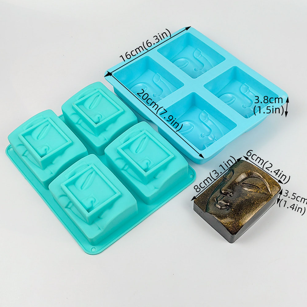 4 Holes Buddha Portrait Soap M - مراجعة Candle Making Video وسعره